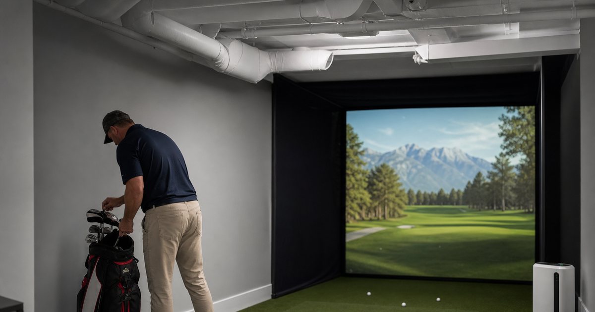When should you worry about humidity and temperature in a basement golf bay?