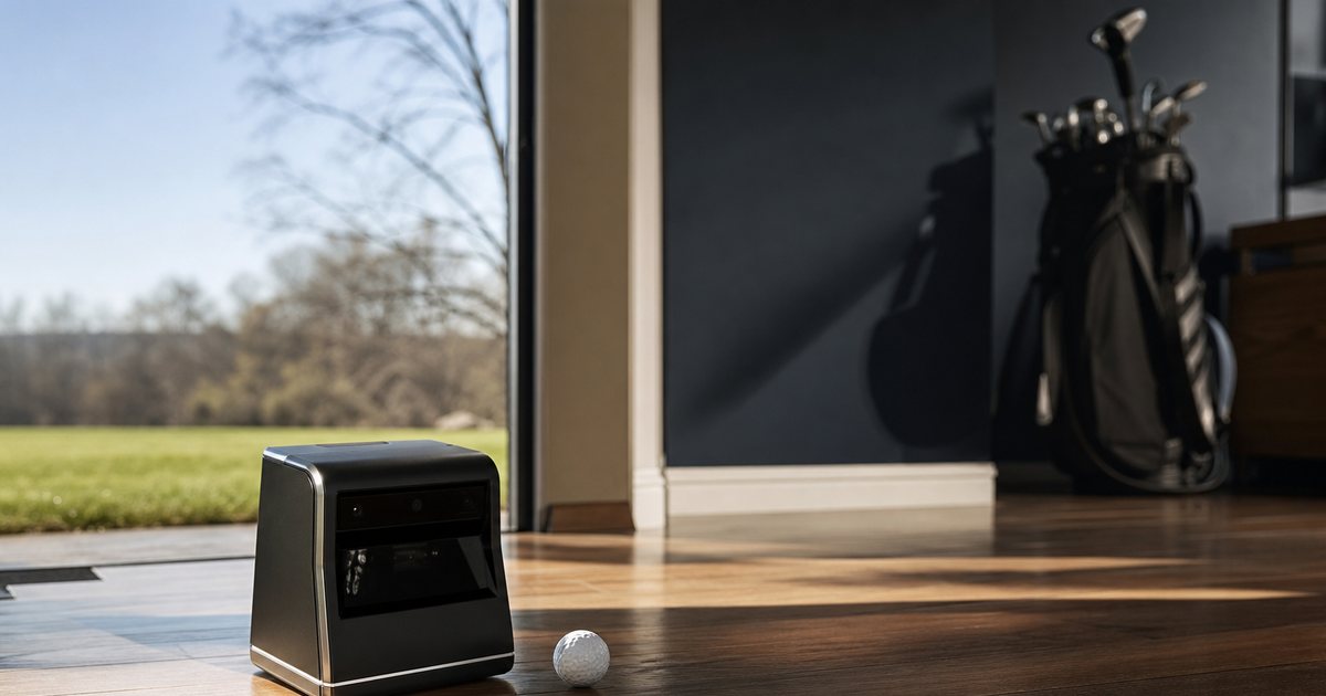 Which launch monitor technology gives the most accurate readings for home use?